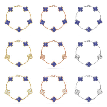 [ORA]CLOVER 5 MOTIF BLUE VEINS BRACELET COLLECTION