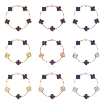 {
  "[ORA]CLOVER 5 MOTIF COLOR GEMSTONES BRACELET COLLECTION": "[ORA] クローバー 5モチーフ カラージェムストーン ブレスレットコレクション"
}