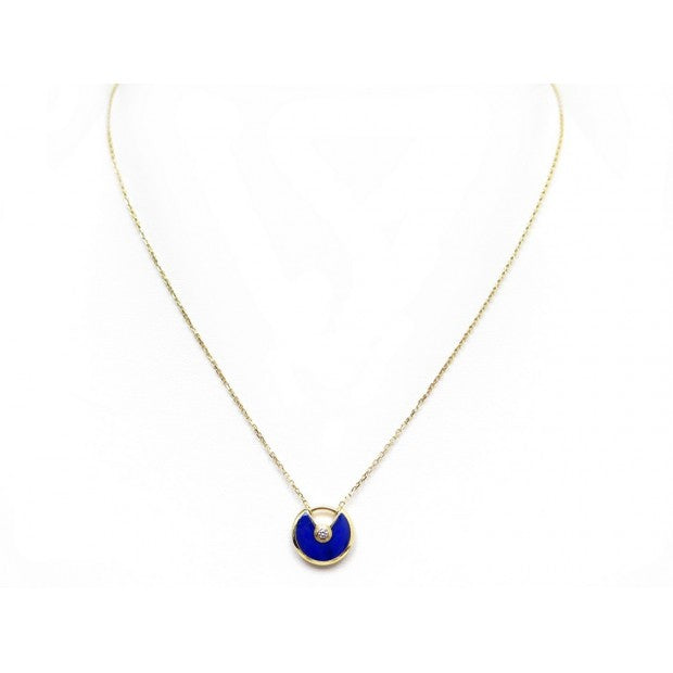 [ORA]AMULETTE ROSE GOLD AGATE NECKLACE