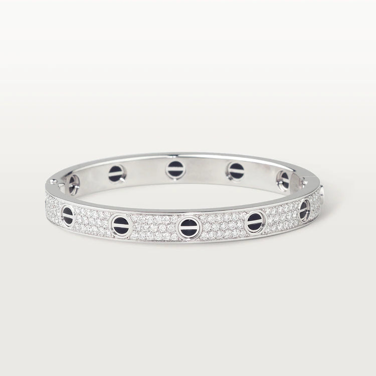 [ORA]LOVE BRACELET 6.1MM DIAMOND-PAVED CERAMIC