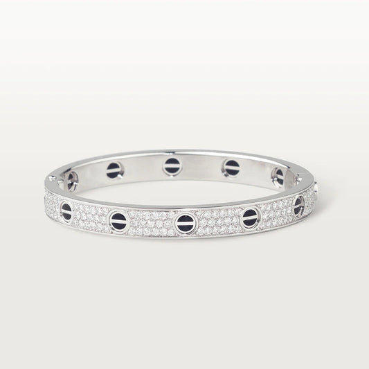 [ORA]LOVE BRACELET 6.1MM DIAMOND-PAVED CERAMIC