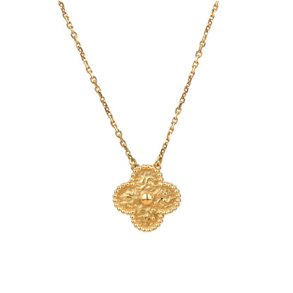 [ORA]CLOVER 15MM  BRONZING NECKLACE