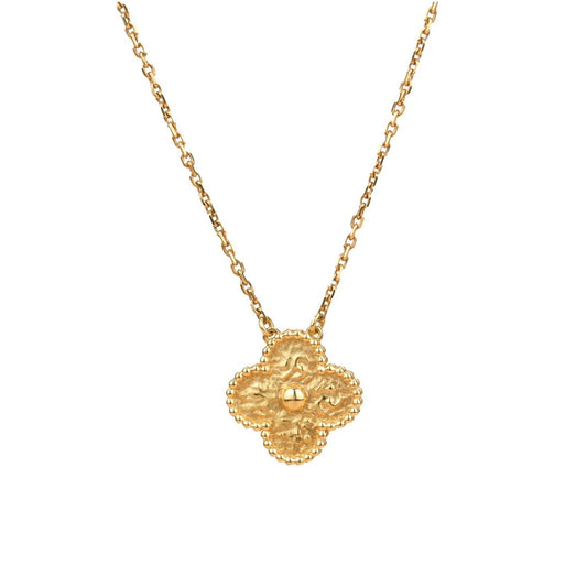 [ORA]CLOVER 15MM  BRONZING NECKLACE