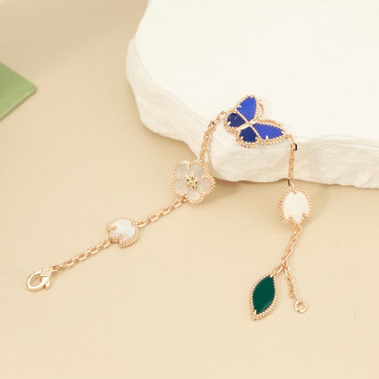 [ORA]LUCKY SPRING BUTTERFLY 5 MOTIF BRACELET