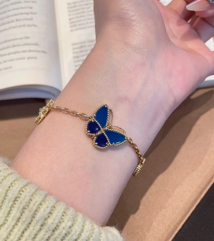 [ORA]LUCKY SPRING BUTTERFLY 5 MOTIF BRACELET