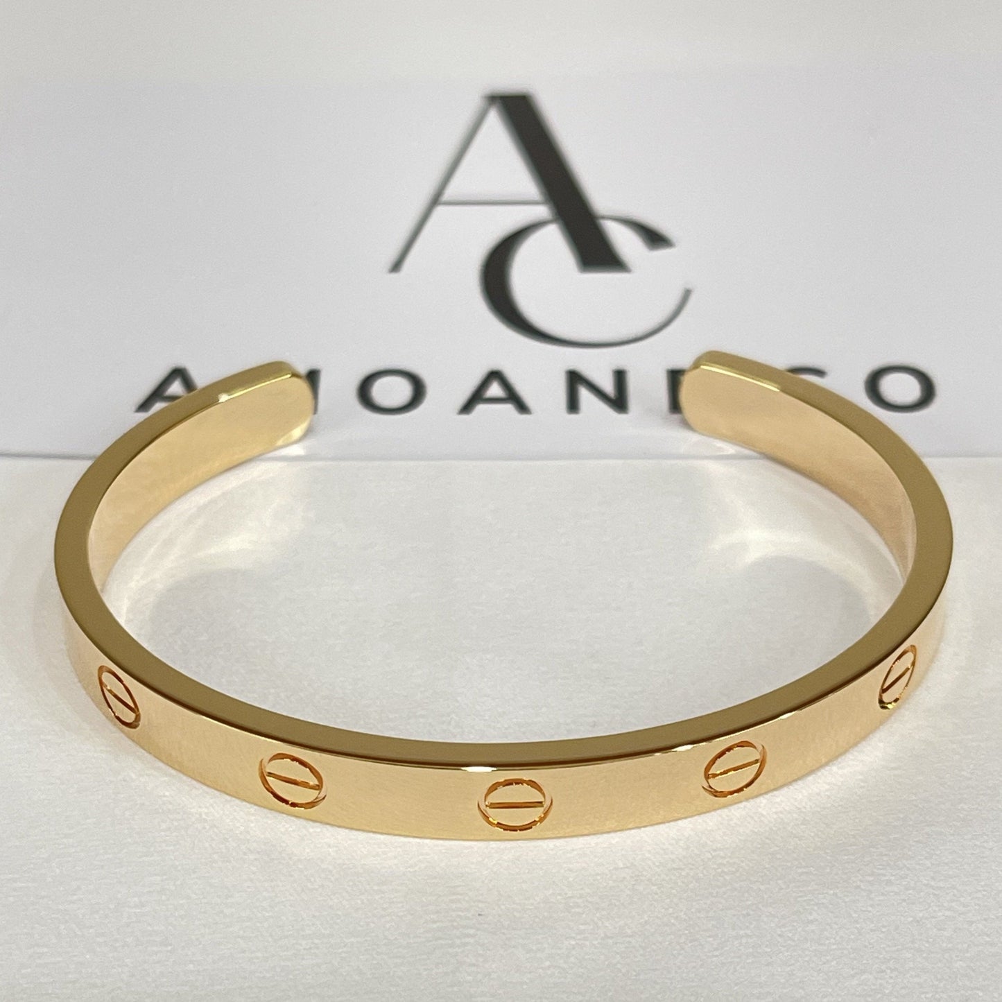 [ORA]LOVE BRACELET 6.1MM OPEN CUFF