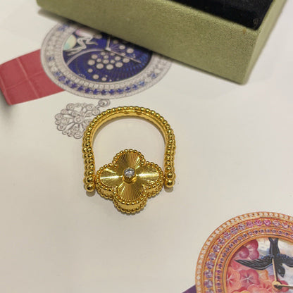 [ORA]CLOVER RIVERSIBLE RING GOLD COLLECTION