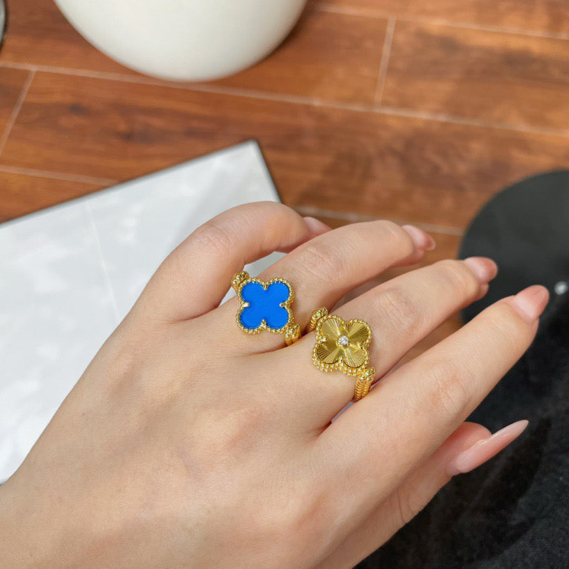 [ORA]CLOVER RIVERSIBLE RING GOLD COLLECTION