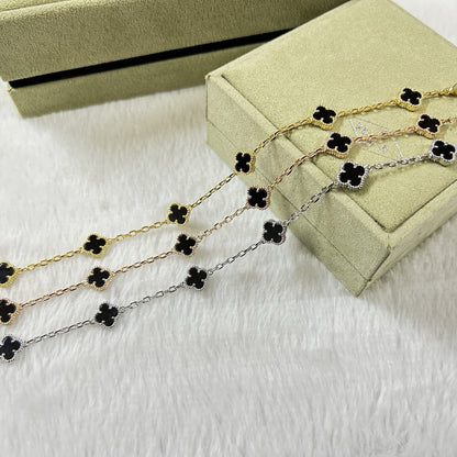 [ORA]CLOVER 6 MOTIF  ONYXS BRACELET
