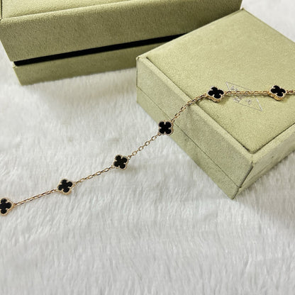 [ORA]CLOVER 6 MOTIF  ONYXS BRACELET
