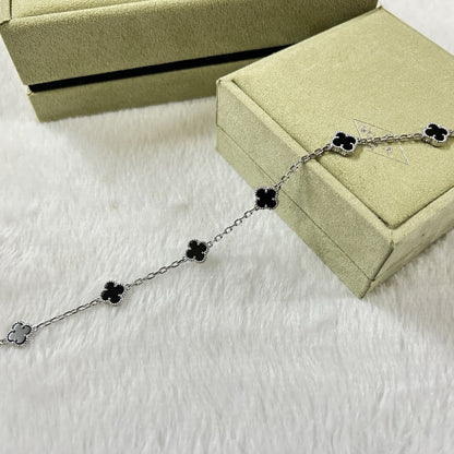[ORA]CLOVER 6 MOTIF  ONYXS BRACELET