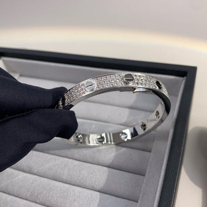 [ORA]LOVE BRACELET 6.1MM DIAMOND-PAVED CERAMIC