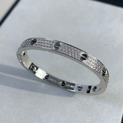 [ORA]LOVE BRACELET 6.1MM DIAMOND-PAVED CERAMIC