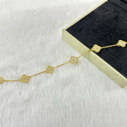 [ORA]CLOVER 6 MOTIF DIAMOND BRACELET