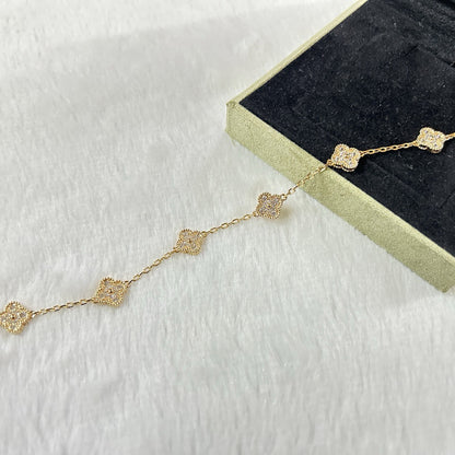 [ORA]CLOVER 6 MOTIF DIAMOND BRACELET