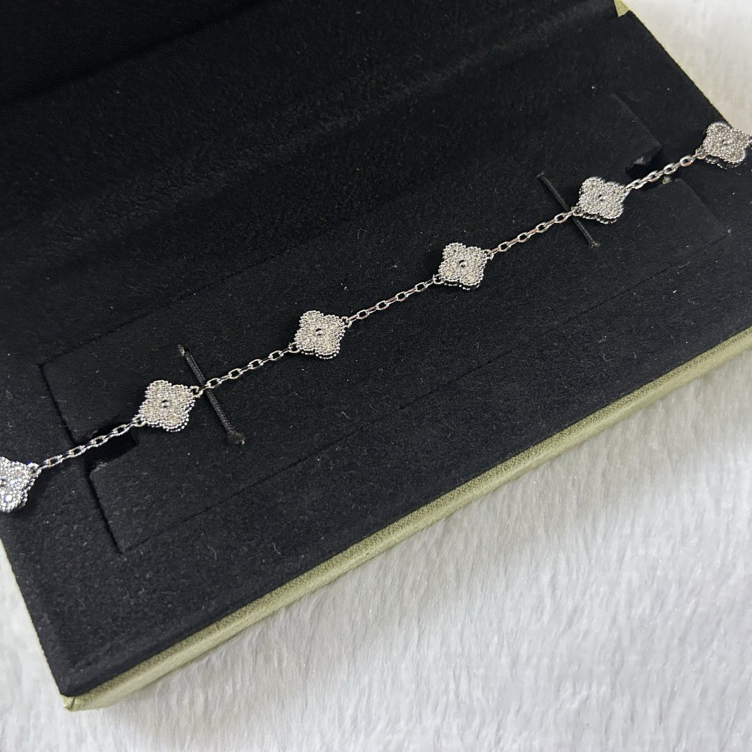 [ORA]CLOVER 6 MOTIF DIAMOND BRACELET