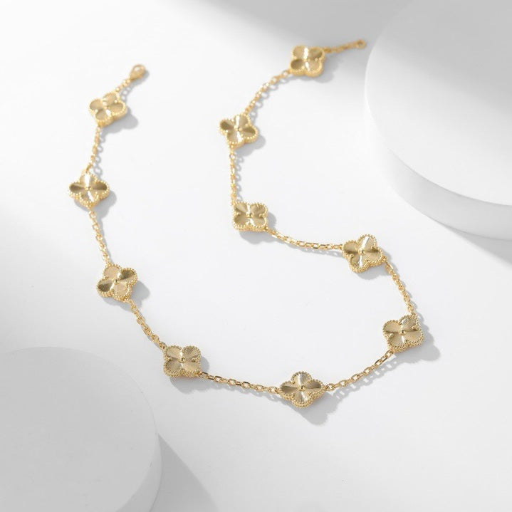 [ORA]CLOVER 10 MOTIFS LASER NECKLACE