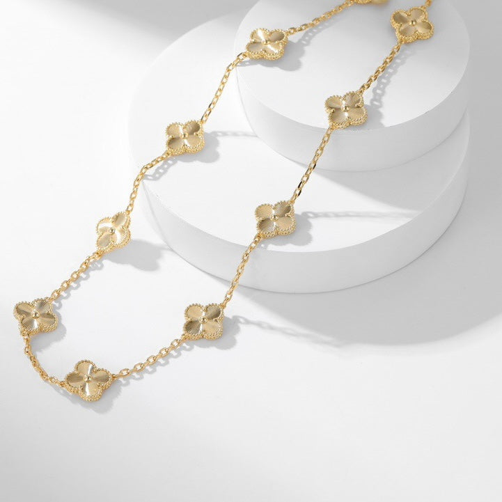 [ORA]CLOVER 10 MOTIFS LASER NECKLACE