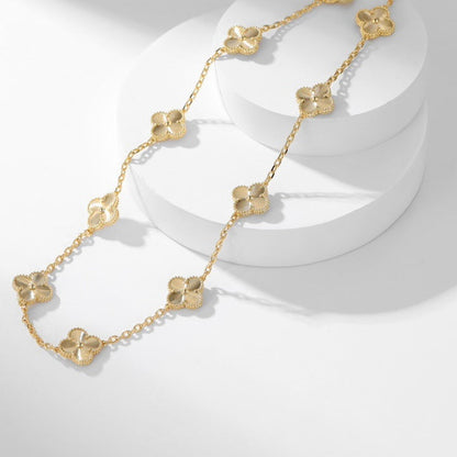 [ORA]CLOVER 10 MOTIFS LASER NECKLACE