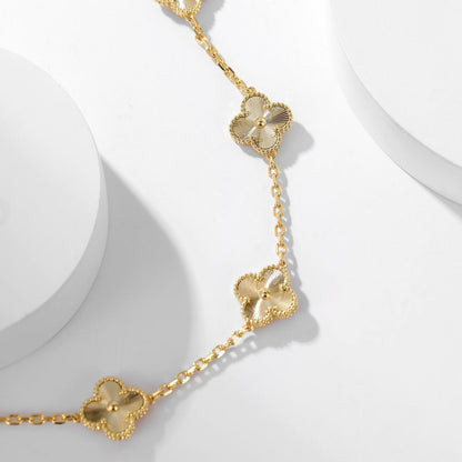 [ORA]CLOVER 10 MOTIFS LASER NECKLACE