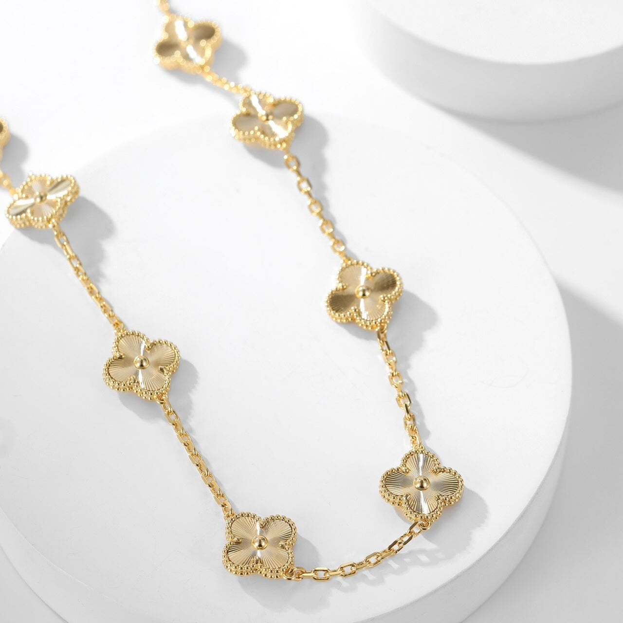 [ORA]CLOVER 10 MOTIFS LASER NECKLACE