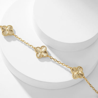 [ORA]CLOVER 10 MOTIFS LASER NECKLACE