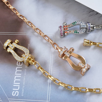 [ORA]FORCE LARGE HORSESHOE CLASP  METAL BRACELET