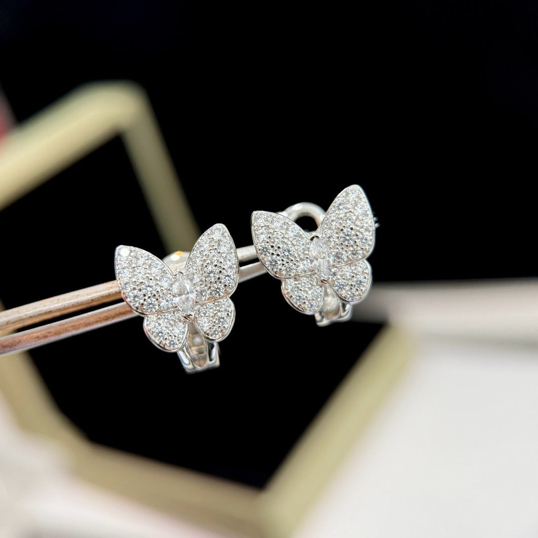 [ORA]BUTTERFLY ALL DIAMOND EARRINGS