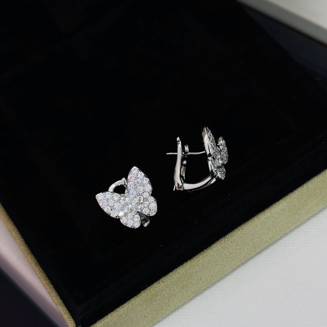 [ORA]BUTTERFLY ALL DIAMOND EARRINGS