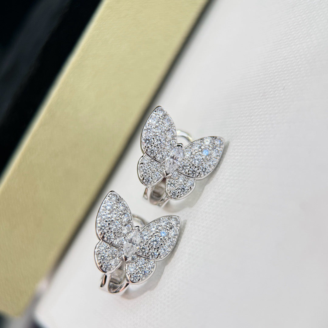 [ORA]BUTTERFLY ALL DIAMOND EARRINGS