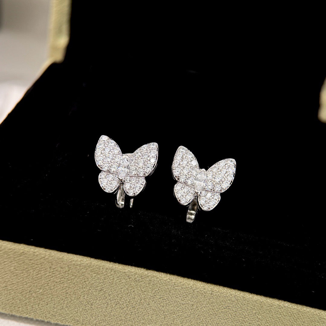 [ORA]BUTTERFLY ALL DIAMOND EARRINGS
