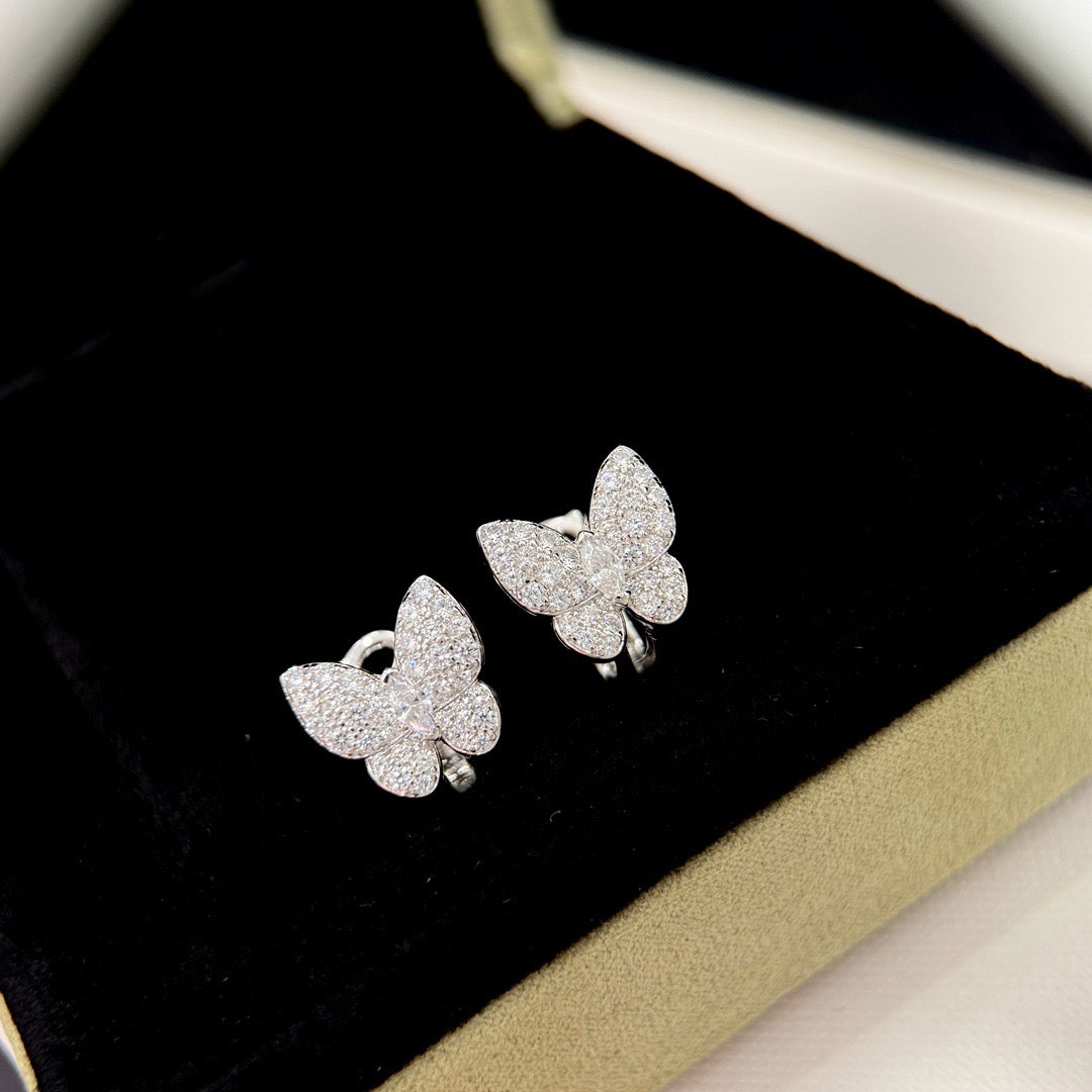 [ORA]BUTTERFLY ALL DIAMOND EARRINGS