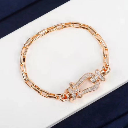 [ORA]FORCE LARGE HORSESHOE CLASP  METAL BRACELET