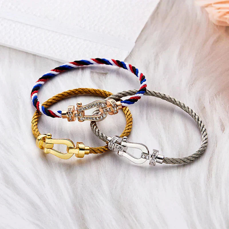 [ORA]FORCE LARGE HORSESHOE NO DIAMOND BRACELET GOLD