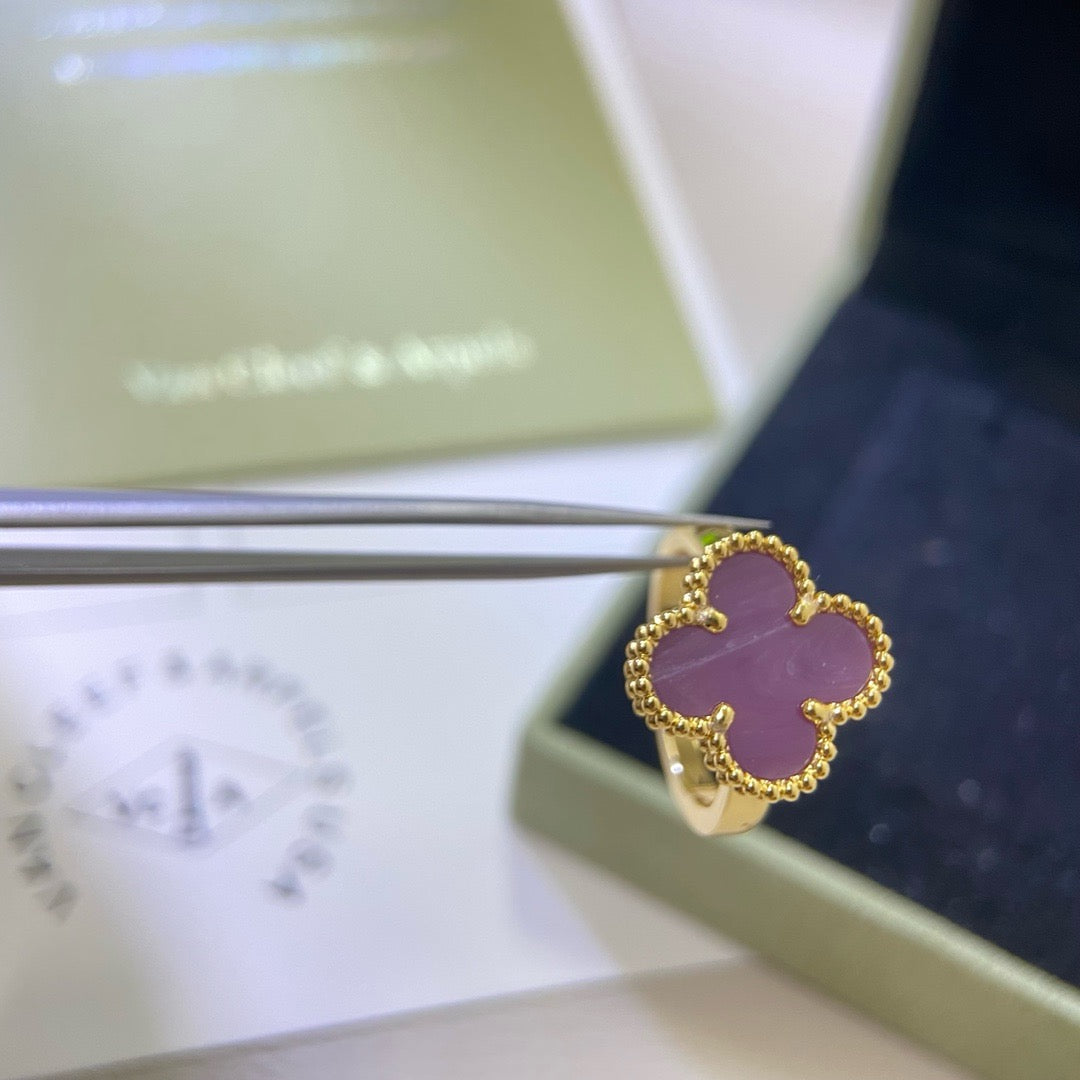 [ORA]CLOVER  LILA VIOLETT RING