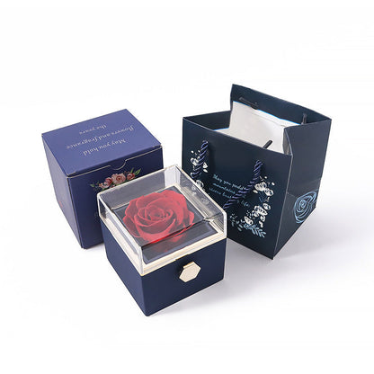 CREATIVE ROTATING PRESERVED ROSE JEWELRY GIFT BOX??_O LOGO)