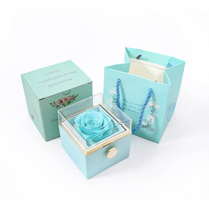 CREATIVE ROTATING PRESERVED ROSE JEWELRY GIFT BOX??_O LOGO)