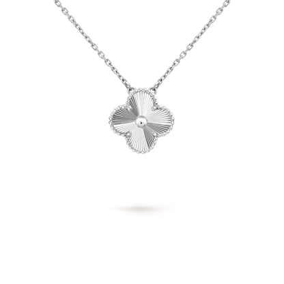 [ORA]CLOVER 15MM NECKLACE SILVER COLLECTION