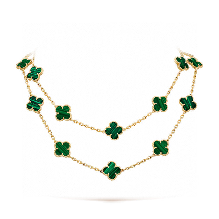 [ORA]CLOVER 20 MOTIFS MALACHITE GOLD