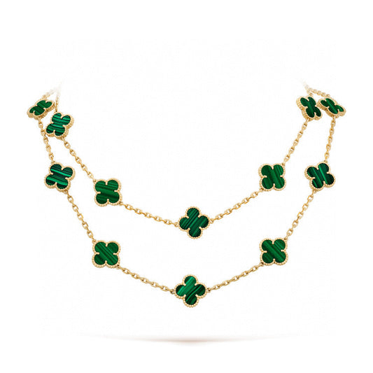 [ORA]CLOVER 20 MOTIFS MALACHITE GOLD
