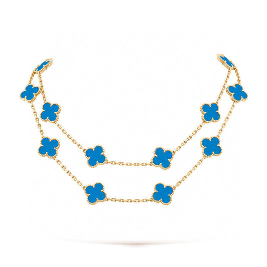 [ORA]CLOVER 20 MOTIFS BLUE AGATE GOLD
