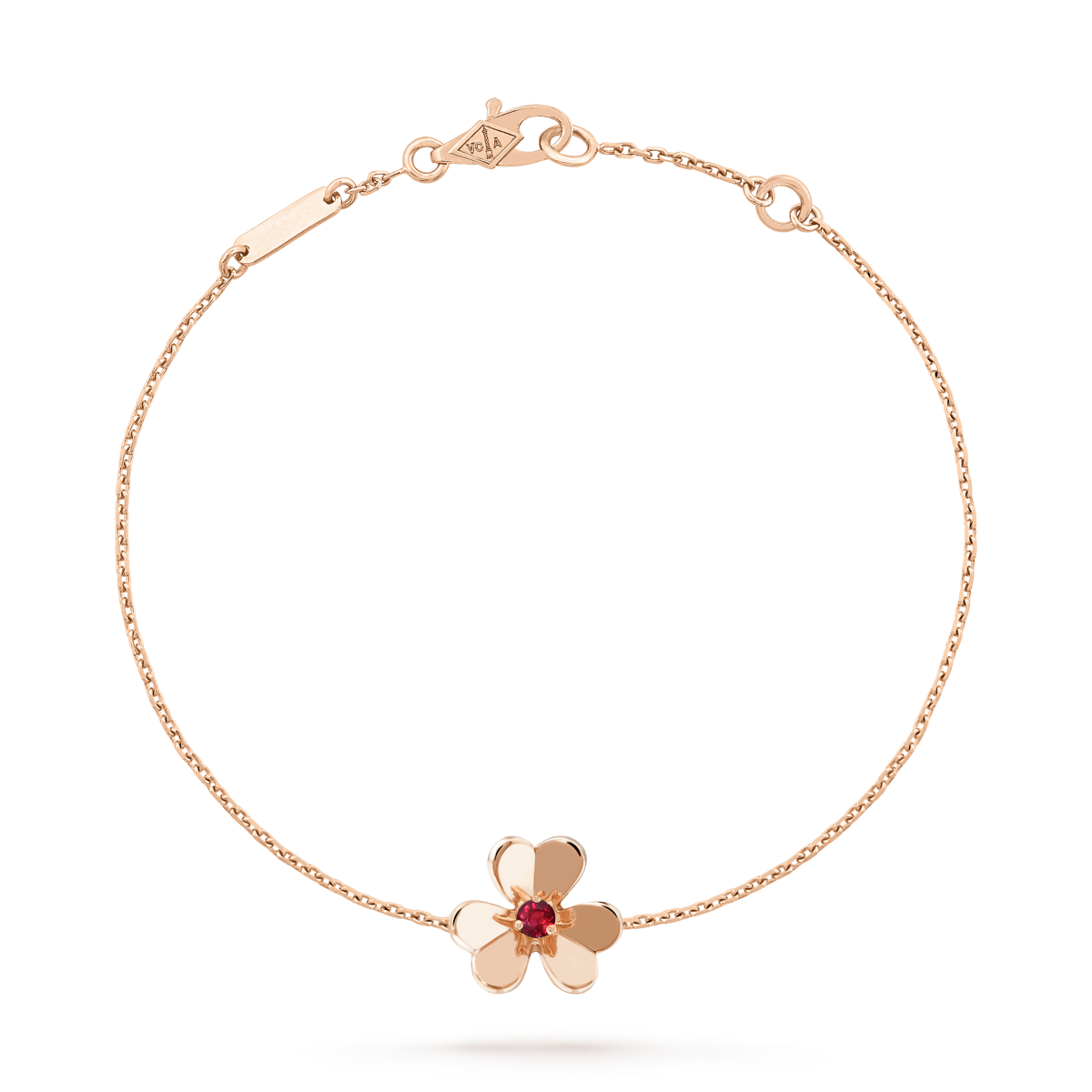 [ORA]FRIVOLE GOLD FLOWER PINK MALACHITE BRACELET
