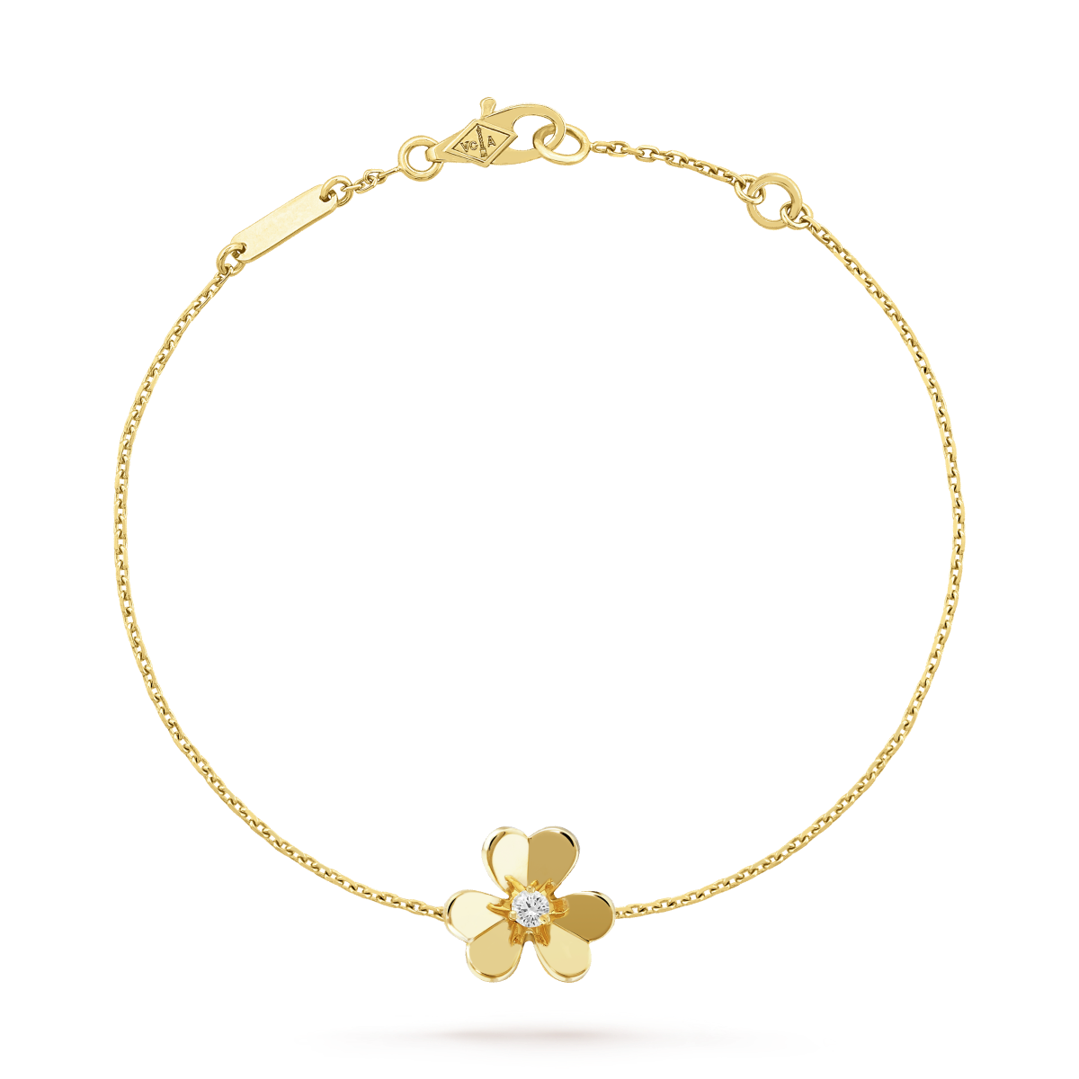 [ORA]FRIVOLE GOLD FLOWER PINK MALACHITE BRACELET