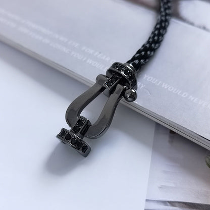 [ORA]FORCE LARGE SERIES HORSESHOE BLACK SAMURAI BRACELET