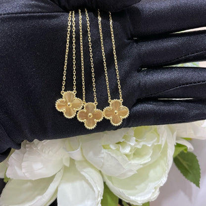 [ORA]CLOVER 15MM LASER NECKLACE