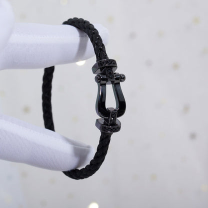 [ORA]FORCE LARGE SERIES HORSESHOE BLACK SAMURAI BRACELET
