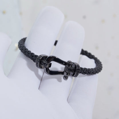 [ORA]FORCE LARGE SERIES HORSESHOE BLACK SAMURAI BRACELET