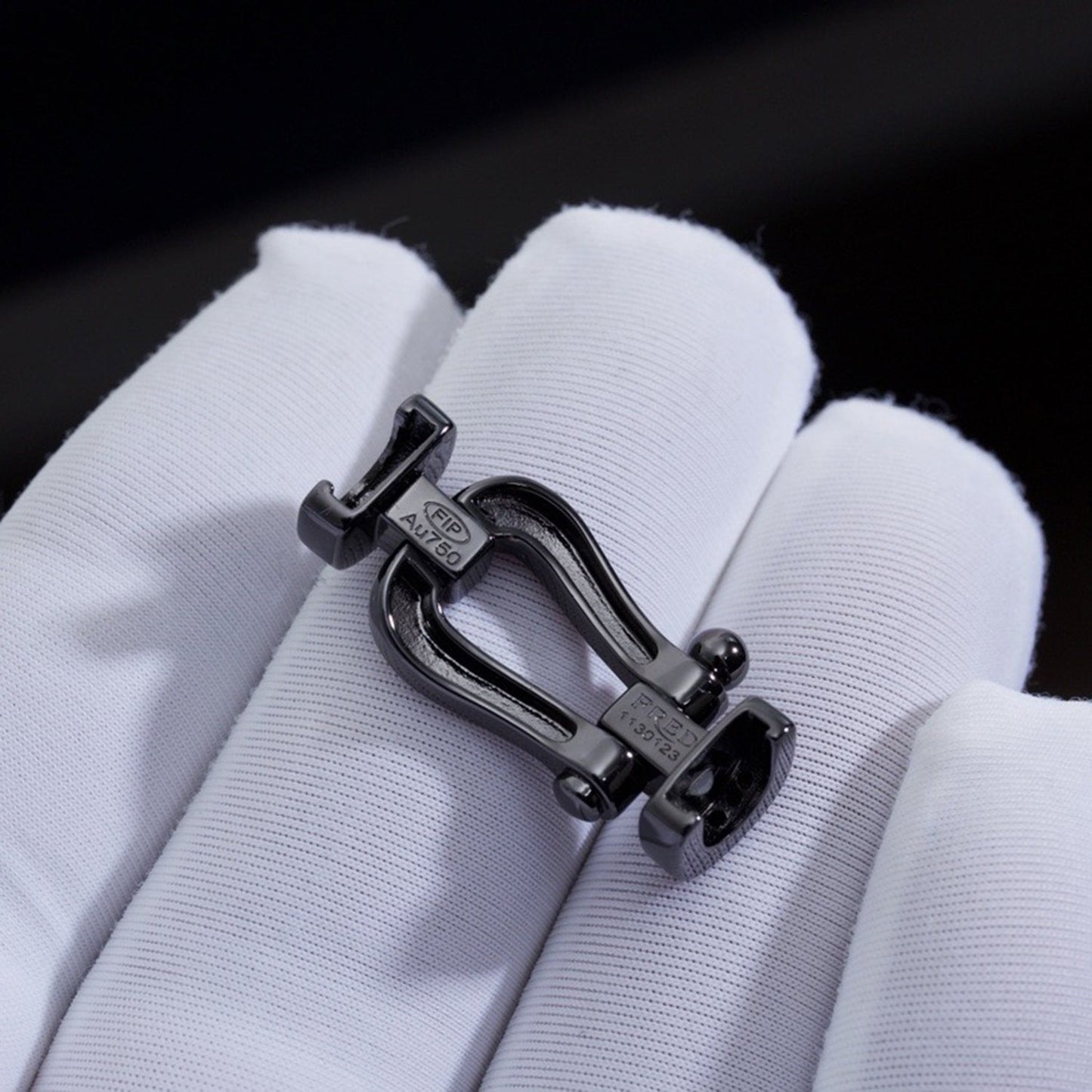 [ORA]FORCE LARGE SERIES HORSESHOE BLACK SAMURAI BRACELET