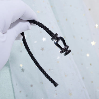 [ORA]FORCE LARGE SERIES HORSESHOE BLACK SAMURAI BRACELET