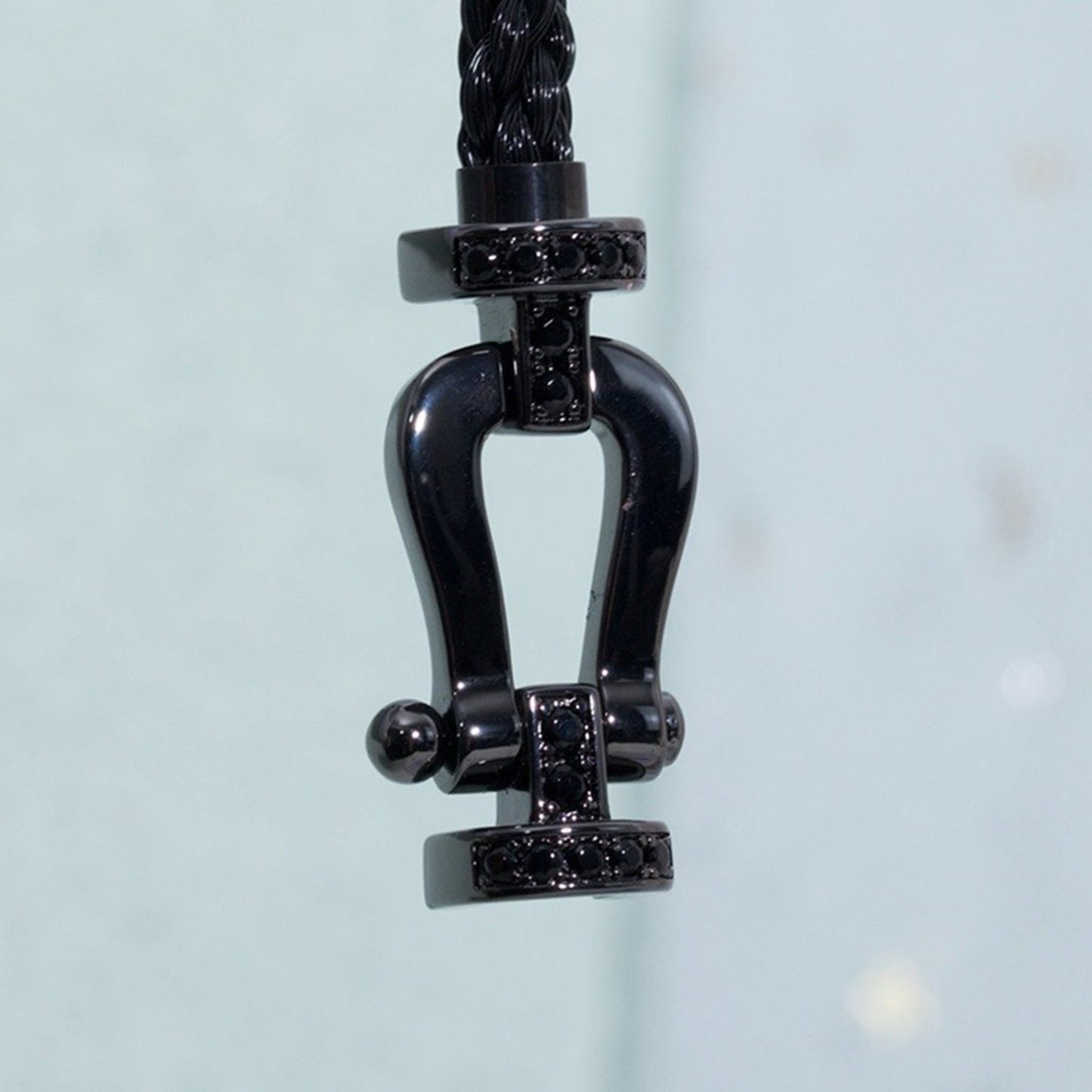 [ORA]FORCE LARGE SERIES HORSESHOE BLACK SAMURAI BRACELET